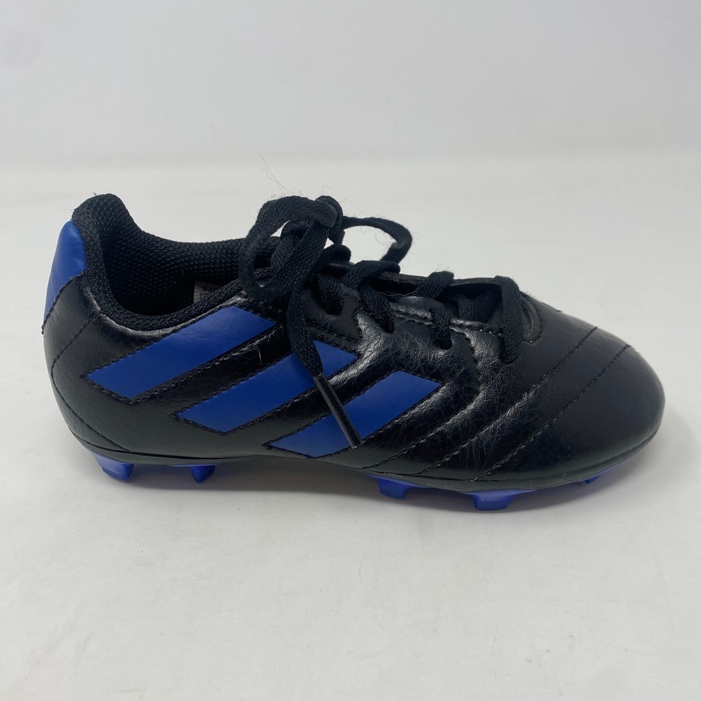 Adidas Soccer Cleats Shoes Black And Blue 698007‎ Unisex Childrens Size 11 K